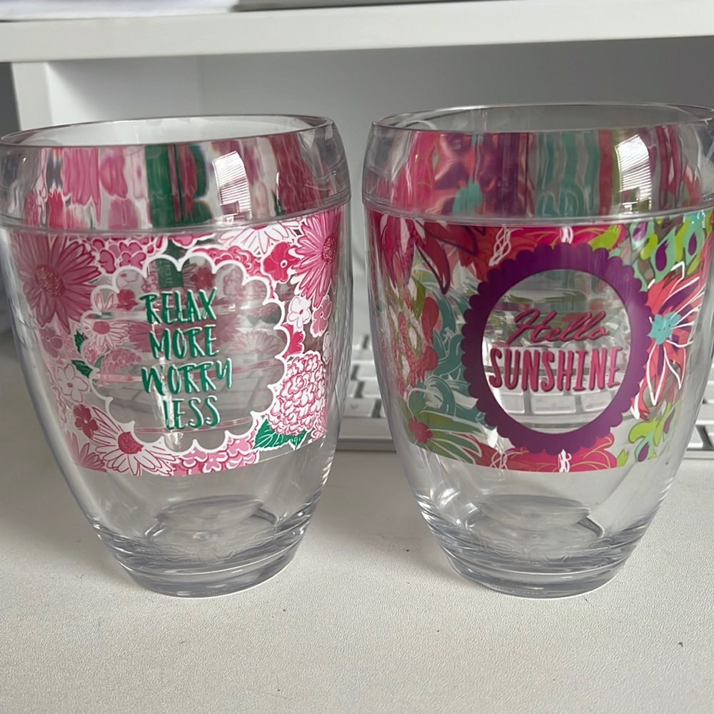 Simply Southern hello sunshine and relax more worry less stemless wine glass